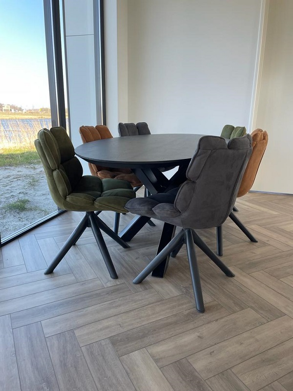 Eiken ovale tafel Sharon - Afbeelding 2