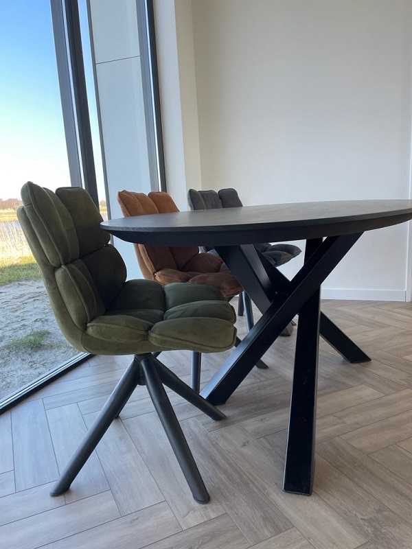 Eiken ovale tafel Sharon - Afbeelding 4