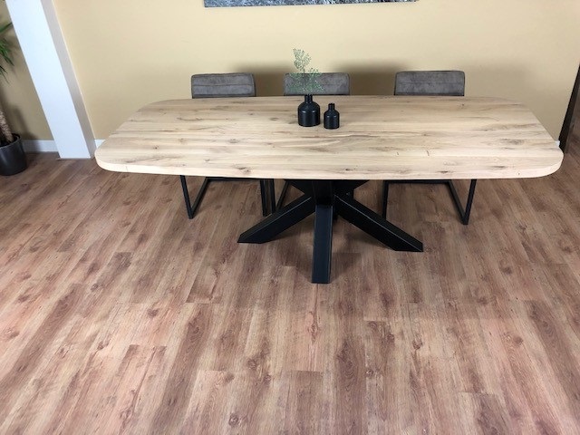 Eiken tafel Simon - Afbeelding 3