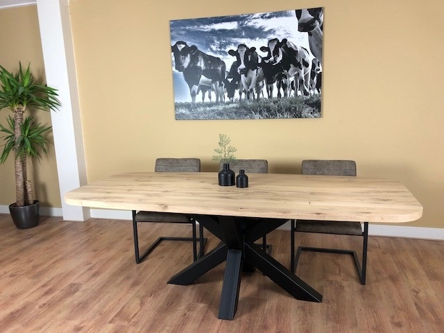 Eiken tafel Simon - Afbeelding 2