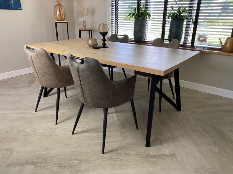 Eiken tafel Vlinder - Afbeelding 3