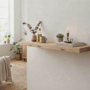 Eiken Wandplank rechte rand